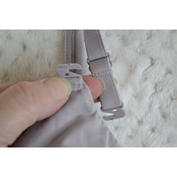 Victoria's Secret Women's 36C Body by Victoria Purple Wireless Padded Satin Bra - Picture 8 of 9